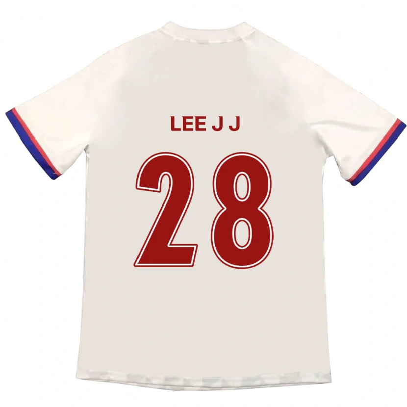 Danxen Kvinnor Lee Jin-Joo #28 Off-White Röd Bortatröja Matchtröjor 2025/26 Tröjor T-Tröja