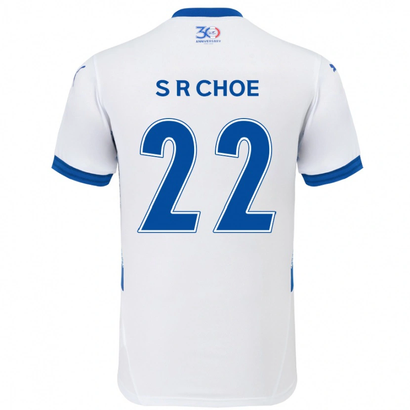 Danxen Kvinnor Ryun-Seong Choe #22 Vit Kungsblå Bortatröja Matchtröjor 2025/26 Tröjor T-Tröja