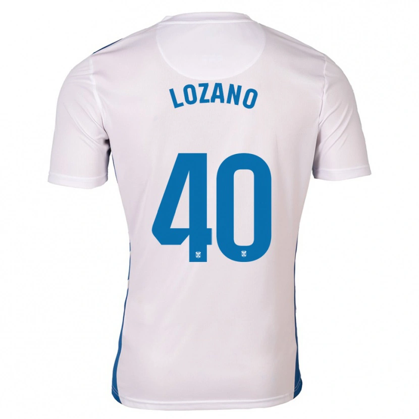 Danxen Kvinnor Gabriel Lozano #40 Vit Blå Hemmatröja Matchtröjor 2025/26 Tröjor T-Tröja