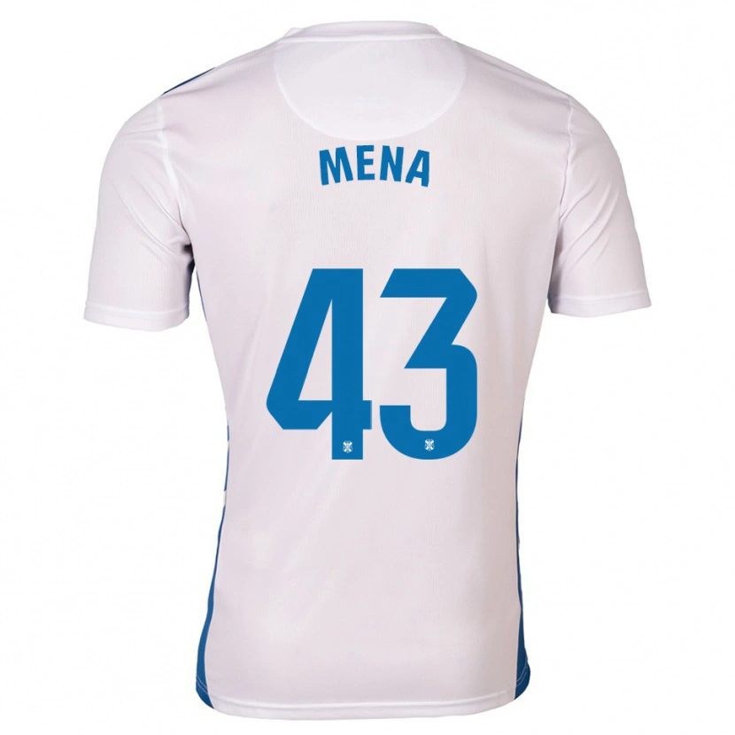 Danxen Kvinnor Denilson Mena #43 Vit Blå Hemmatröja Matchtröjor 2025/26 Tröjor T-Tröja