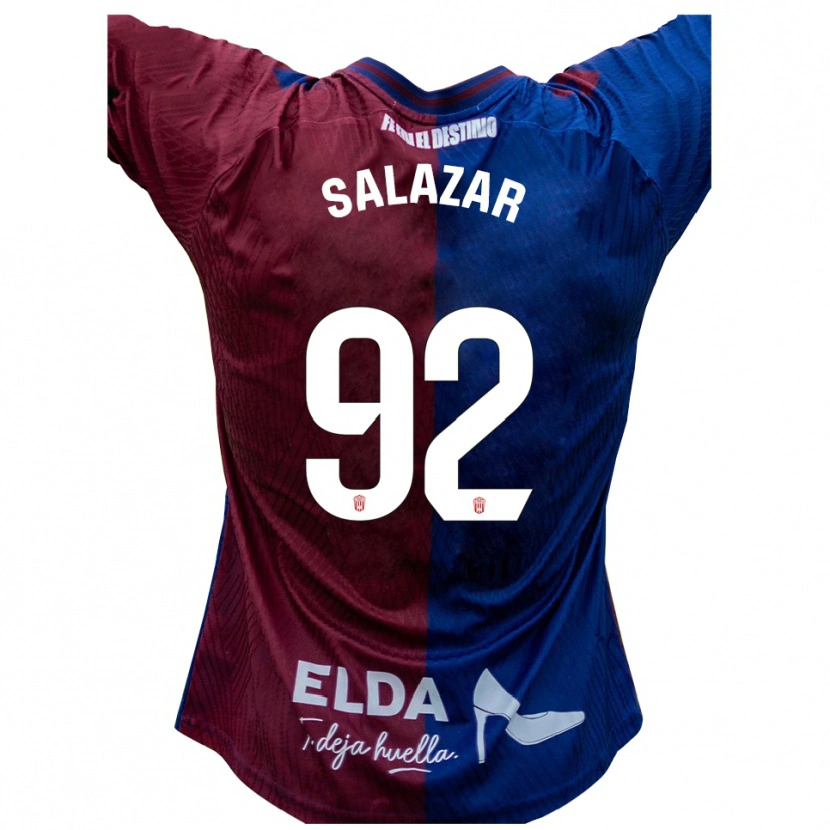 Danxen Kvinnor Israel Salazar #92 Blå Röd Hemmatröja Matchtröjor 2025/26 Tröjor T-Tröja