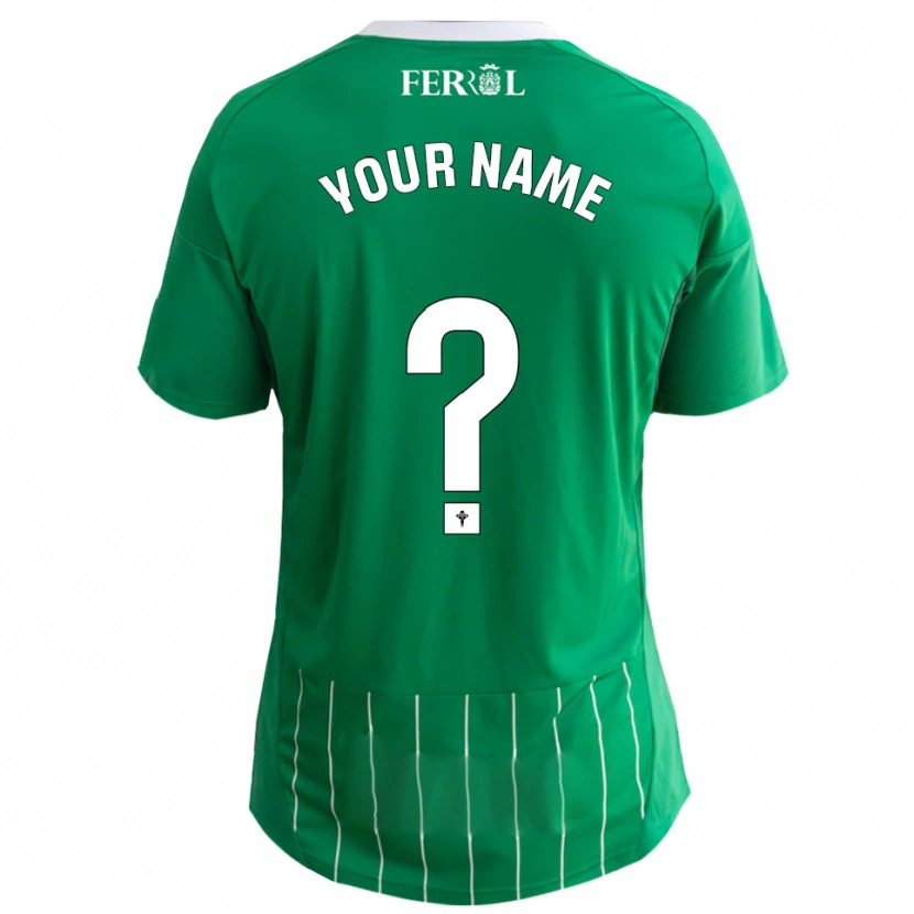 Danxen Kvinnor Ditt Namn #0 Grön Vit Hemmatröja Matchtröjor 2025/26 Tröjor T-Tröja