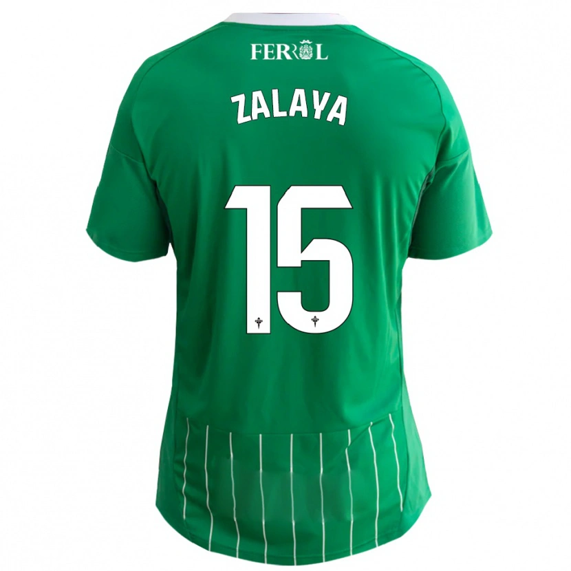 Danxen Kvinnor Álex Zalaya #15 Grön Vit Hemmatröja Matchtröjor 2025/26 Tröjor T-Tröja