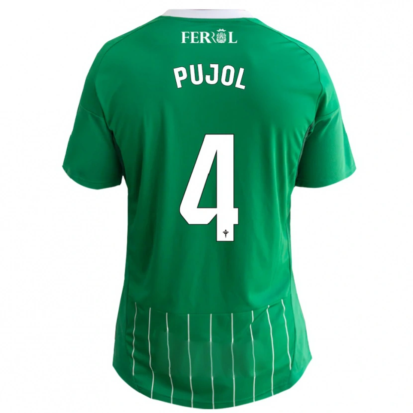 Danxen Kvinnor Edgar Pujol #4 Grön Vit Hemmatröja Matchtröjor 2025/26 Tröjor T-Tröja