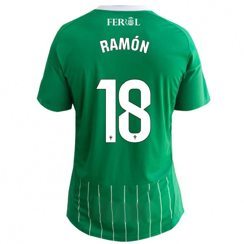 Danxen Kvinnor Álvaro Ramón #18 Grön Vit Hemmatröja Matchtröjor 2025/26 Tröjor T-Tröja
