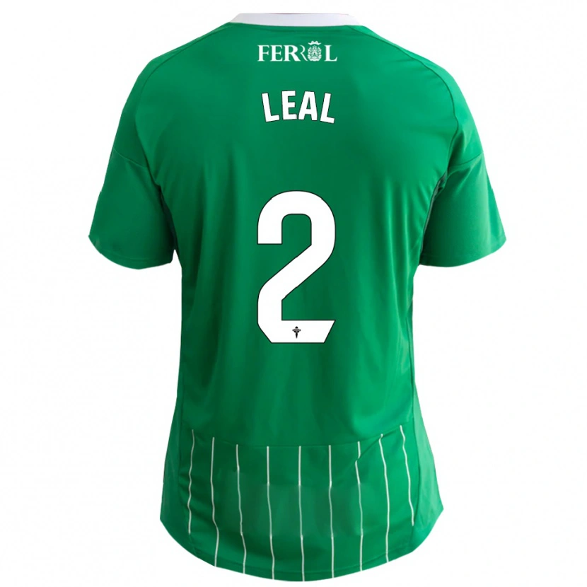 Danxen Kvinnor Miguel Leal #2 Grön Vit Hemmatröja Matchtröjor 2025/26 Tröjor T-Tröja