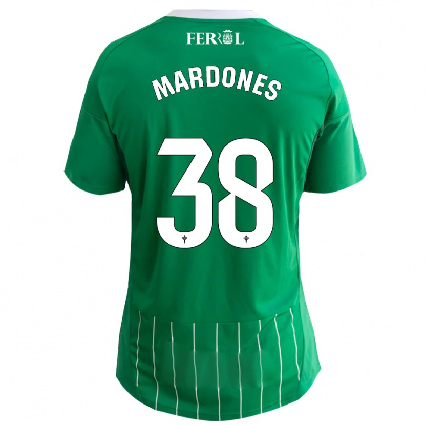 Danxen Kvinnor Alvaro Mardones #38 Grön Vit Hemmatröja Matchtröjor 2025/26 Tröjor T-Tröja