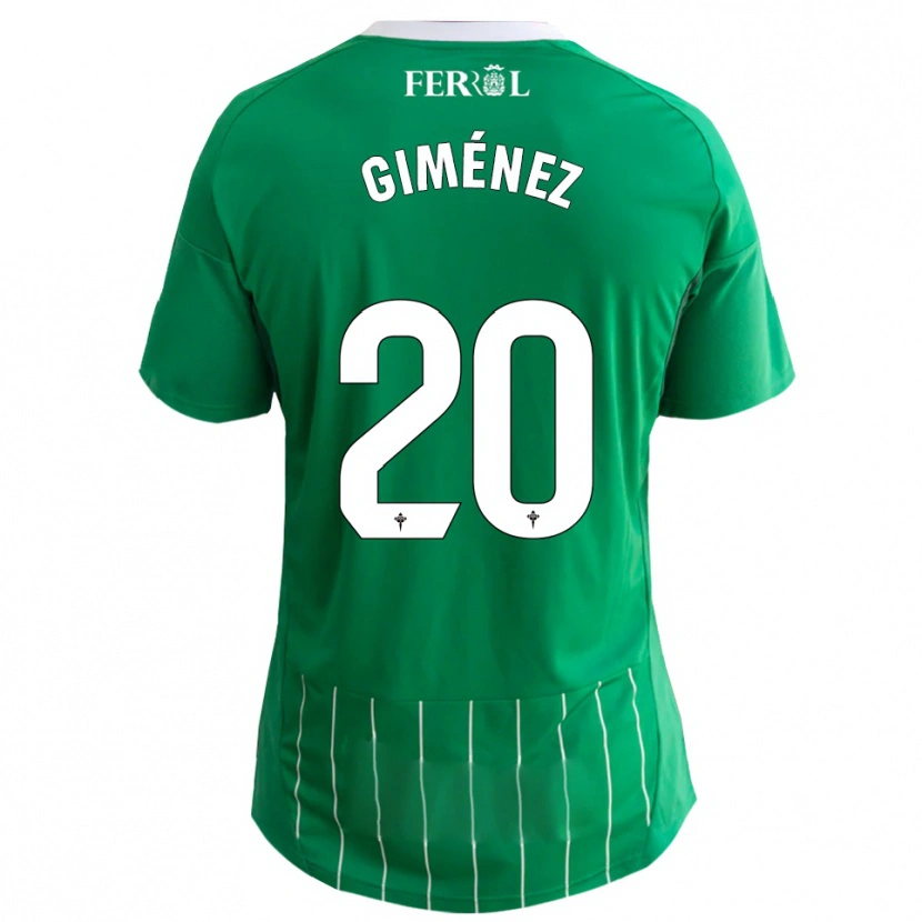 Danxen Kvinnor Álvaro Giménez #20 Grön Vit Hemmatröja Matchtröjor 2025/26 Tröjor T-Tröja