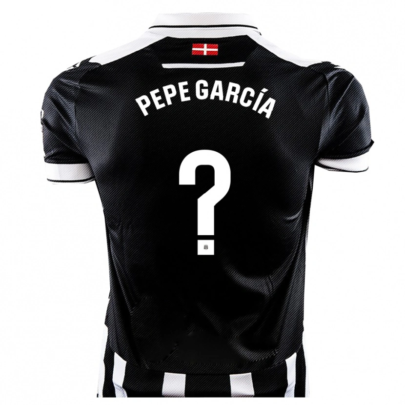 Danxen Kvinnor Pepe García #0 Svart Vit Hemmatröja Matchtröjor 2025/26 Tröjor T-Tröja