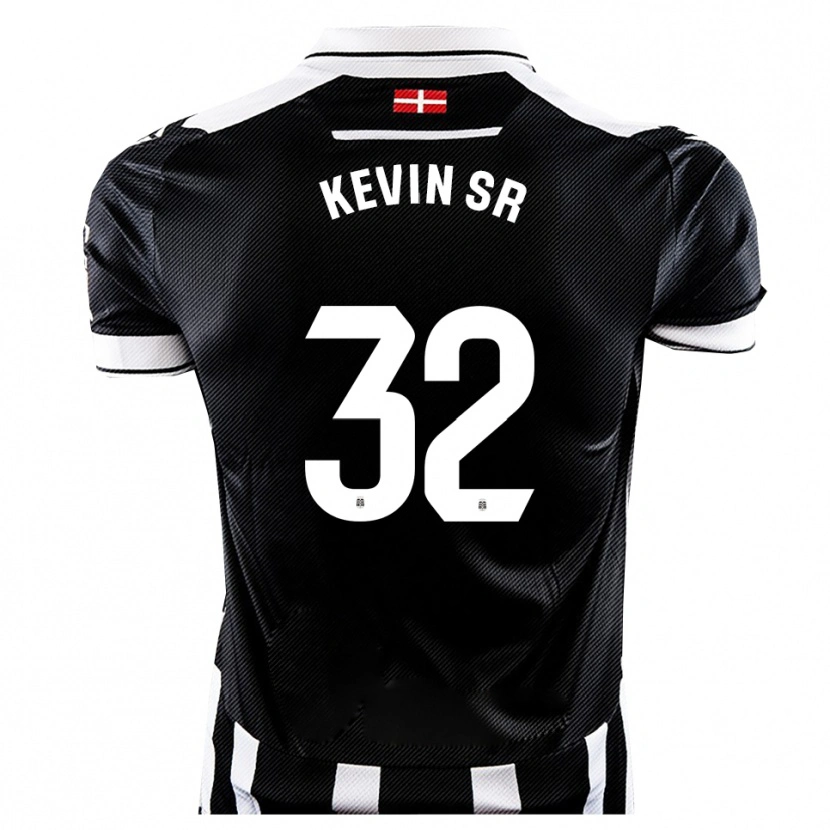 Danxen Kvinnor Kevin Sánchez #32 Svart Vit Hemmatröja Matchtröjor 2025/26 Tröjor T-Tröja