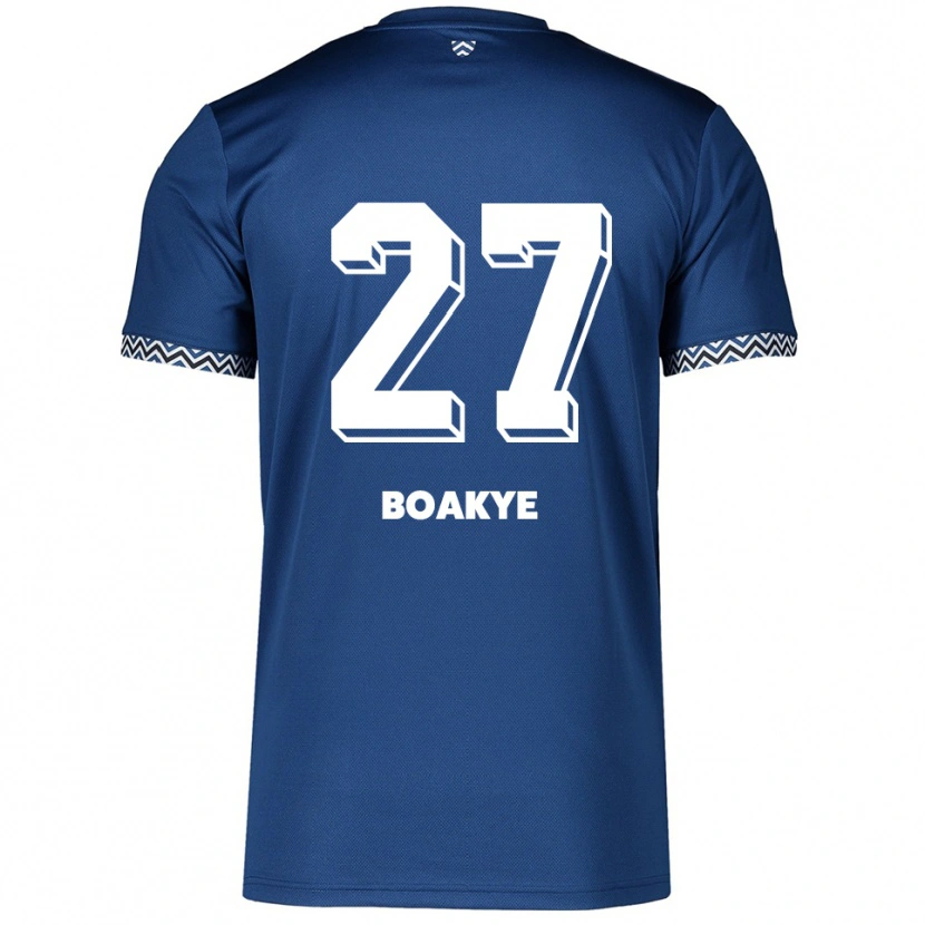 Danxen Kvinnor Benjamin Boakye #27 Marinblå Vit Hemmatröja Matchtröjor 2025/26 Tröjor T-Tröja