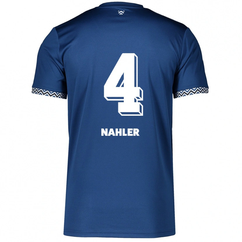 Danxen Kvinnor Mika Nahler #4 Marinblå Vit Hemmatröja Matchtröjor 2025/26 Tröjor T-Tröja