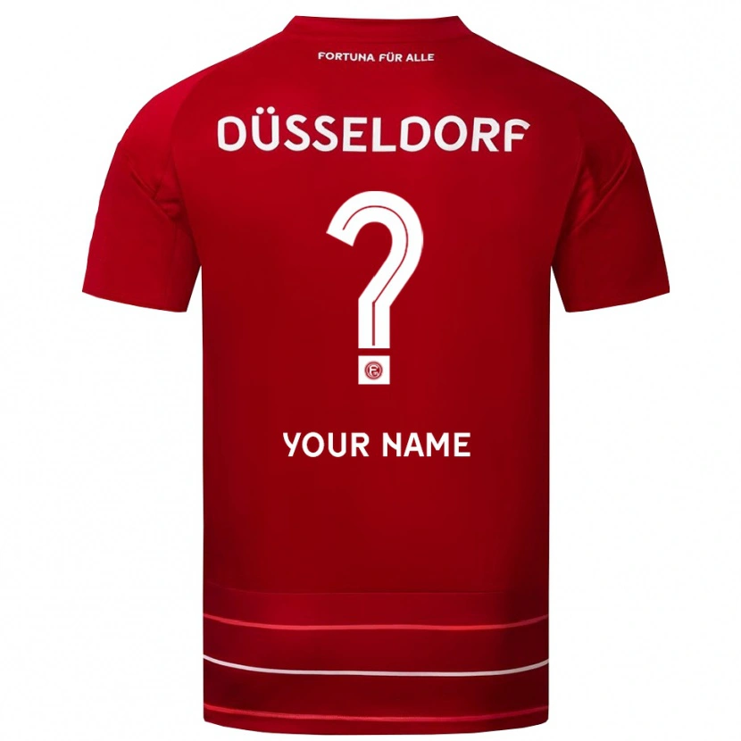 Danxen Kvinnor Ditt Namn #0 Röd Vit Hemmatröja Matchtröjor 2025/26 Tröjor T-Tröja