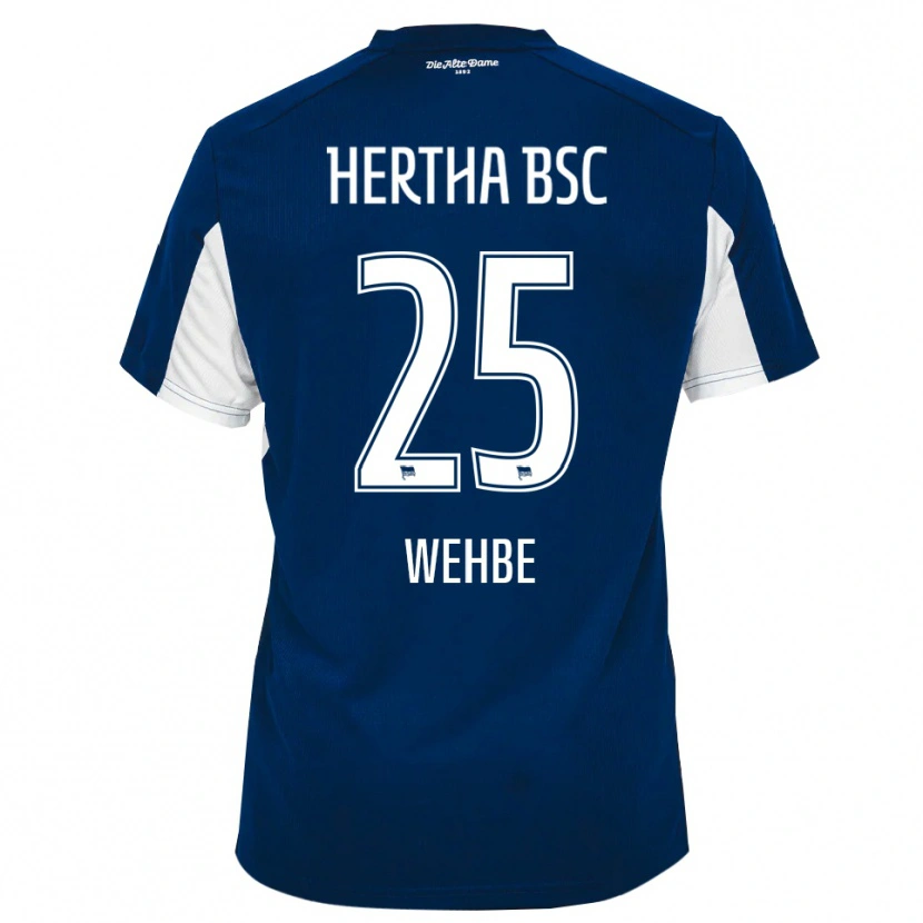 Danxen Kvinnor Mohammed Wehbe #25 Vit Blå Hemmatröja Matchtröjor 2025/26 Tröjor T-Tröja