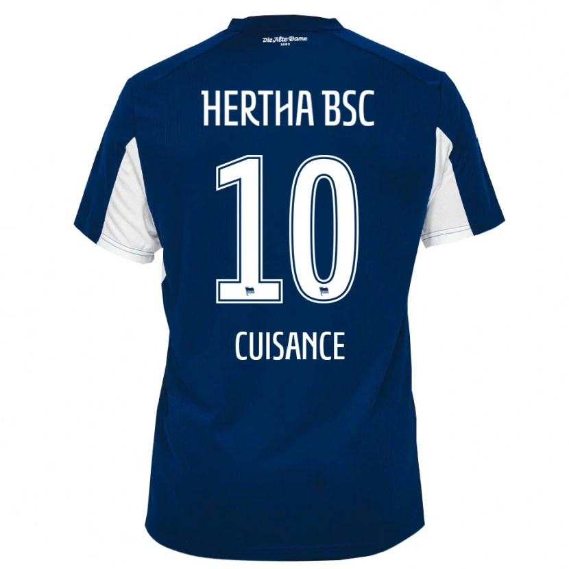Danxen Kvinnor Michaël Cuisance #10 Vit Blå Hemmatröja Matchtröjor 2025/26 Tröjor T-Tröja