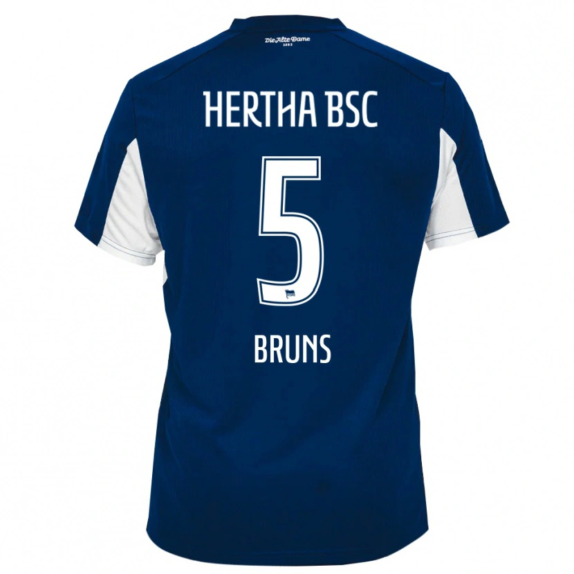 Danxen Kvinnor Mathis Bruns #5 Vit Blå Hemmatröja Matchtröjor 2025/26 Tröjor T-Tröja