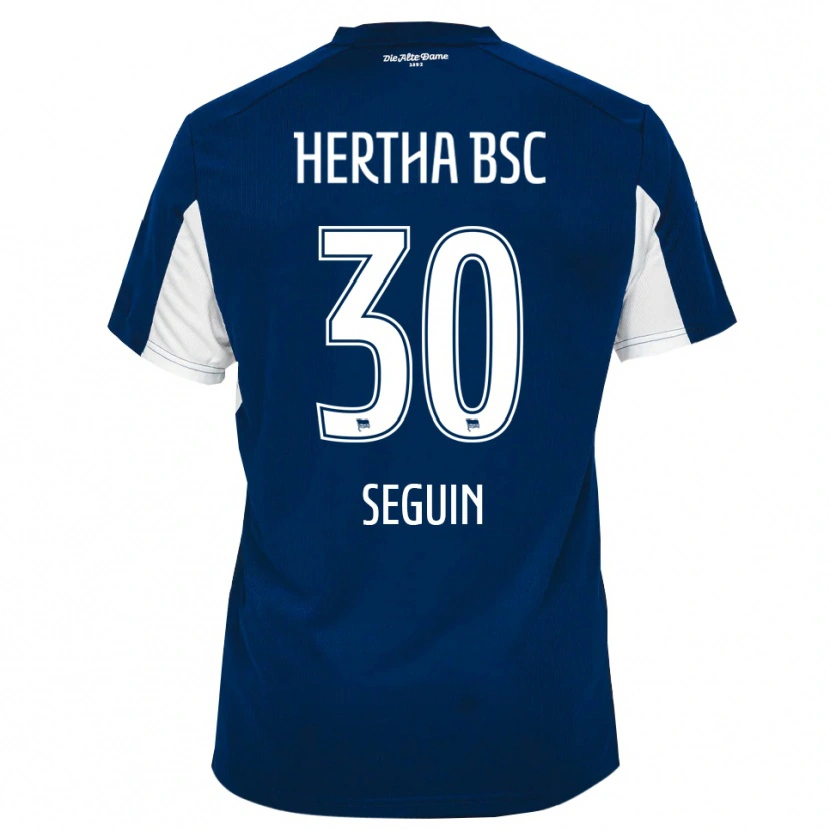 Danxen Kvinnor Paul Seguin #30 Vit Blå Hemmatröja Matchtröjor 2025/26 Tröjor T-Tröja