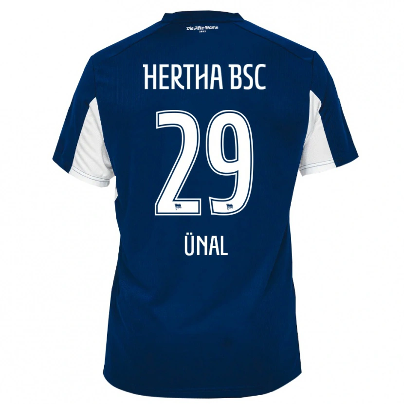 Danxen Kvinnor Yunus Ünal #29 Vit Blå Hemmatröja Matchtröjor 2025/26 Tröjor T-Tröja