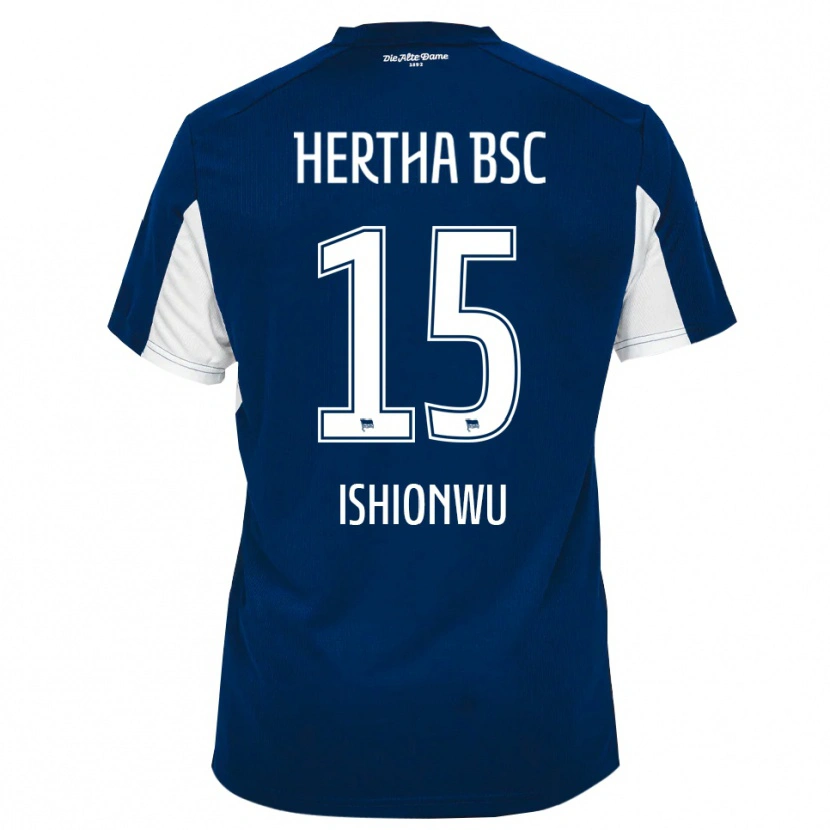 Danxen Kvinnor Chima Ishionwu #15 Vit Blå Hemmatröja Matchtröjor 2025/26 Tröjor T-Tröja
