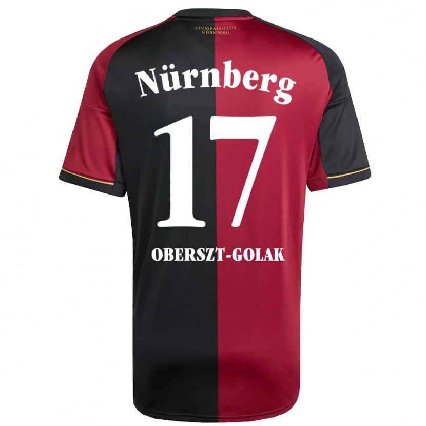 Danxen Kvinnor Karol Oberszt-Golak #17 Vinröd Svart Hemmatröja Matchtröjor 2025/26 Tröjor T-Tröja