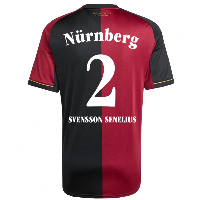 Danxen Kvinnor Klara Svensson Senelius #2 Vinröd Svart Hemmatröja Matchtröjor 2025/26 Tröjor T-Tröja