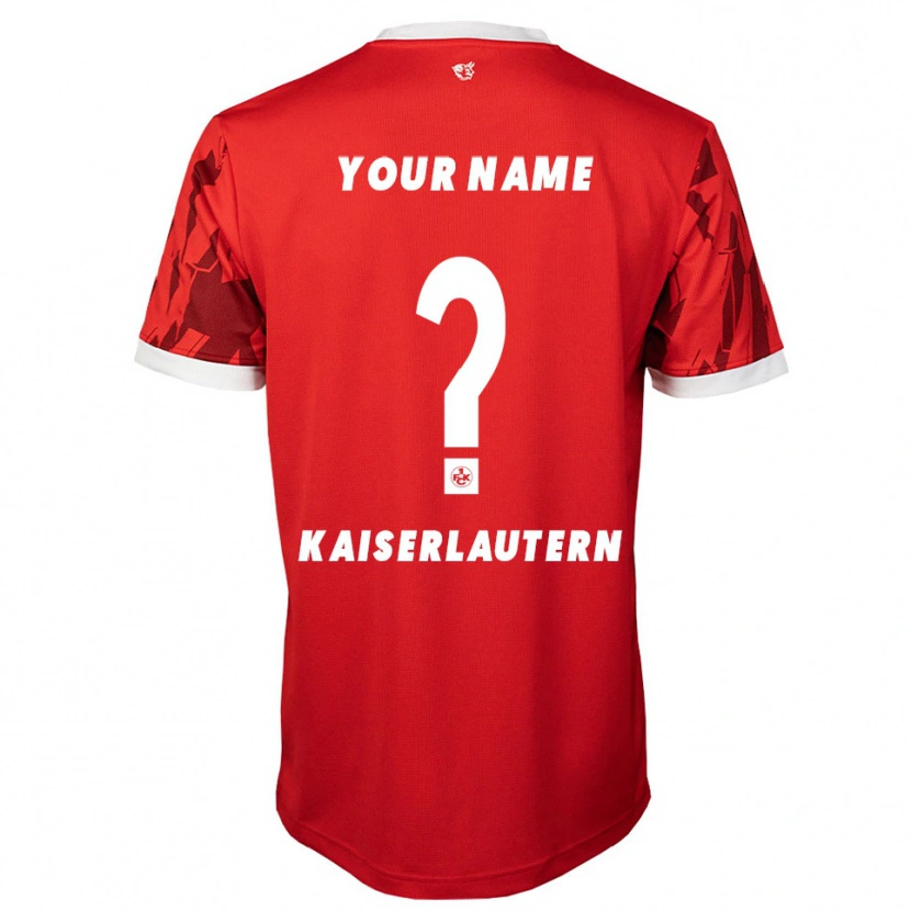 Danxen Kvinnor Ditt Namn #0 Röd Vit Hemmatröja Matchtröjor 2025/26 Tröjor T-Tröja