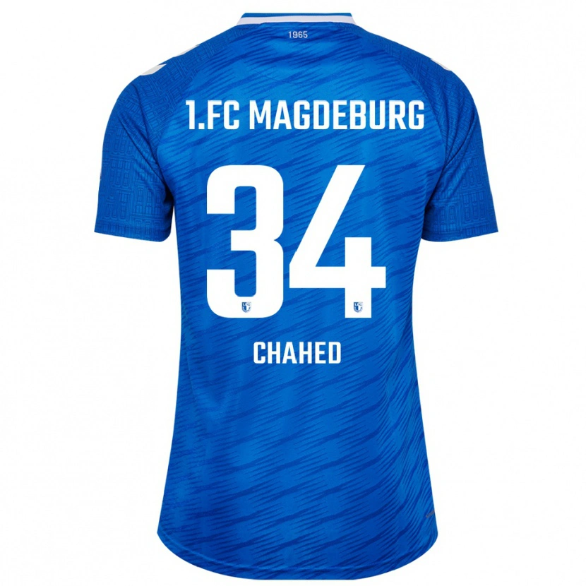 Danxen Kvinnor Tarek Chahed #34 Blå Vit Hemmatröja Matchtröjor 2025/26 Tröjor T-Tröja