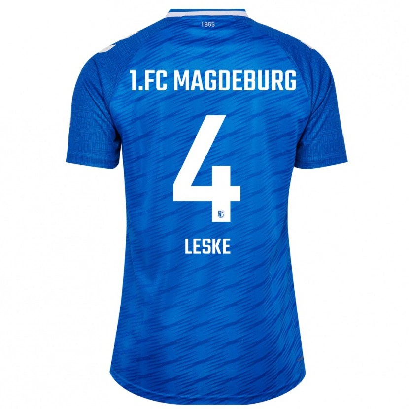 Danxen Kvinnor Jona Leske #4 Blå Vit Hemmatröja Matchtröjor 2025/26 Tröjor T-Tröja