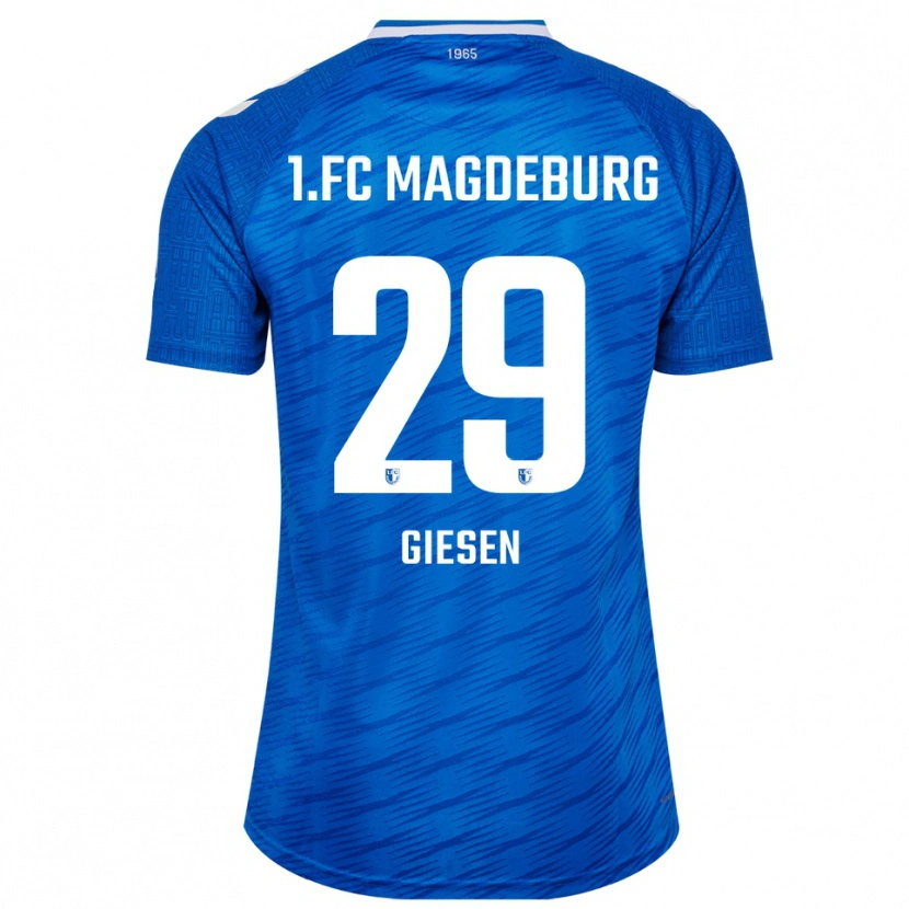 Danxen Kvinnor Tim Giesen #29 Blå Vit Hemmatröja Matchtröjor 2025/26 Tröjor T-Tröja