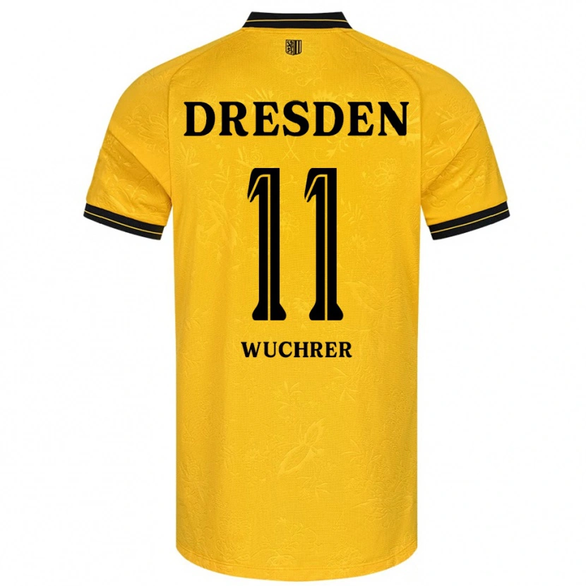Danxen Kvinnor Rick Wuchrer #11 Gul Svart Hemmatröja Matchtröjor 2025/26 Tröjor T-Tröja