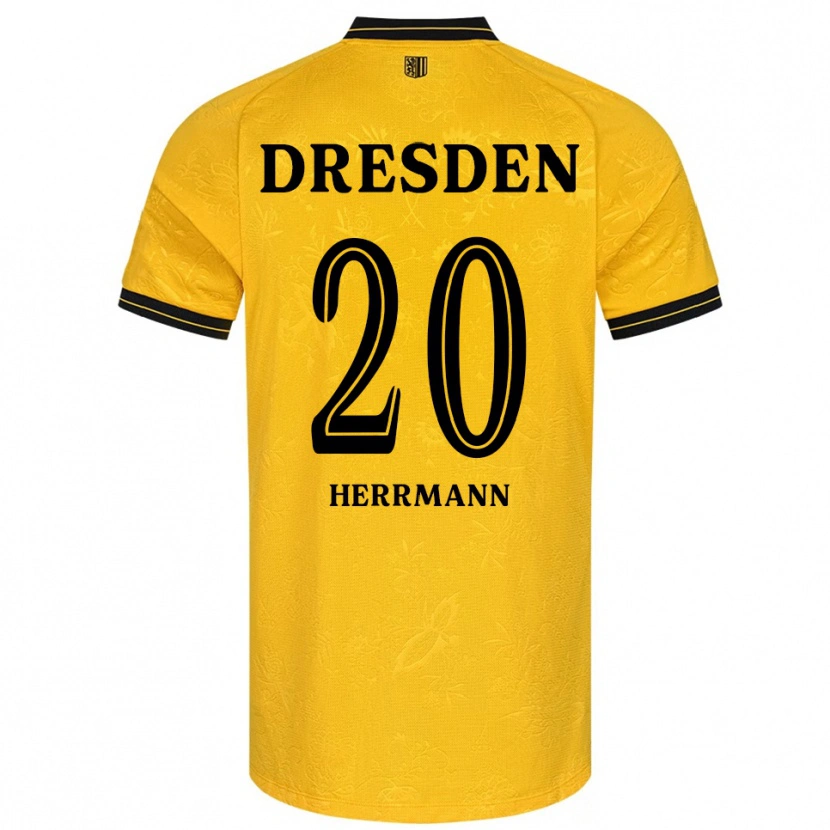 Danxen Kvinnor Artur Herrmann #20 Gul Svart Hemmatröja Matchtröjor 2025/26 Tröjor T-Tröja