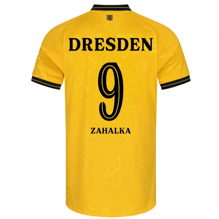 Danxen Kvinnor Filip Zahalka #9 Gul Svart Hemmatröja Matchtröjor 2025/26 Tröjor T-Tröja