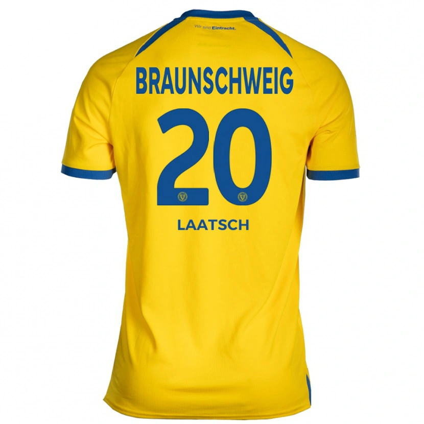 Danxen Kvinnor Leonard Laatsch #20 Gul Blå Hemmatröja Matchtröjor 2025/26 Tröjor T-Tröja