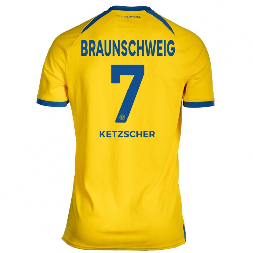 Danxen Kvinnor Mika Ketzscher #7 Gul Blå Hemmatröja Matchtröjor 2025/26 Tröjor T-Tröja