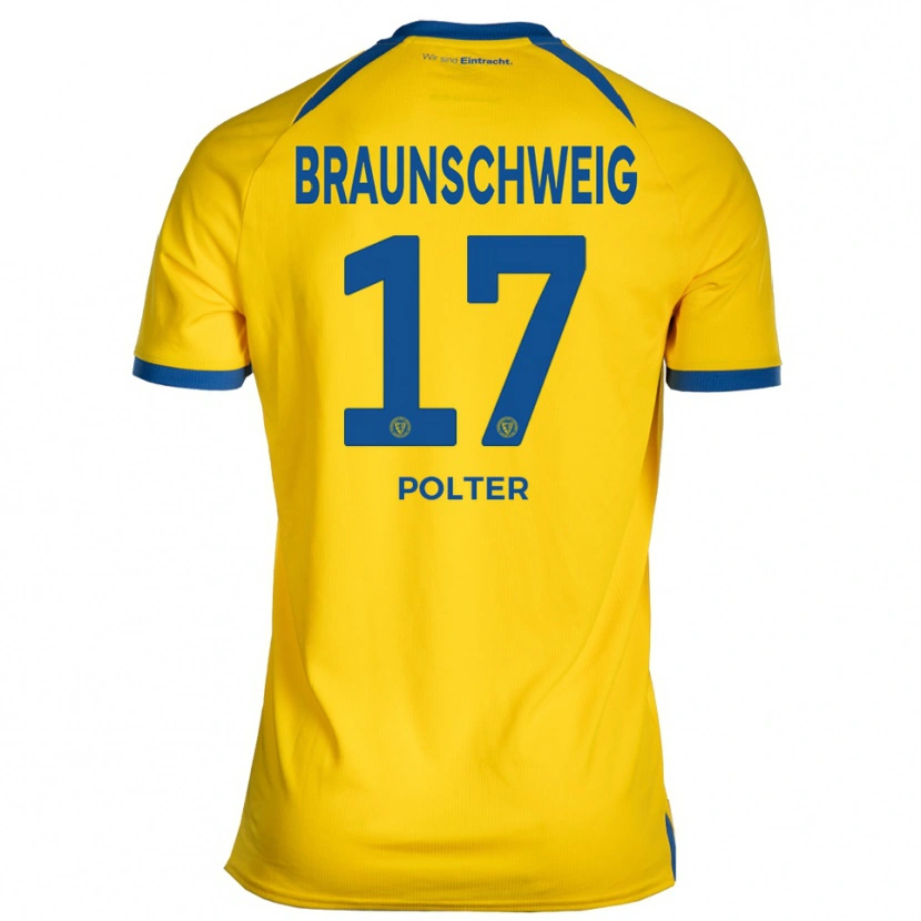 Danxen Kvinnor Sebastian Polter #17 Gul Blå Hemmatröja Matchtröjor 2025/26 Tröjor T-Tröja