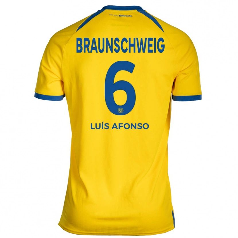 Danxen Kvinnor Hugo Luís Afonso #6 Gul Blå Hemmatröja Matchtröjor 2025/26 Tröjor T-Tröja