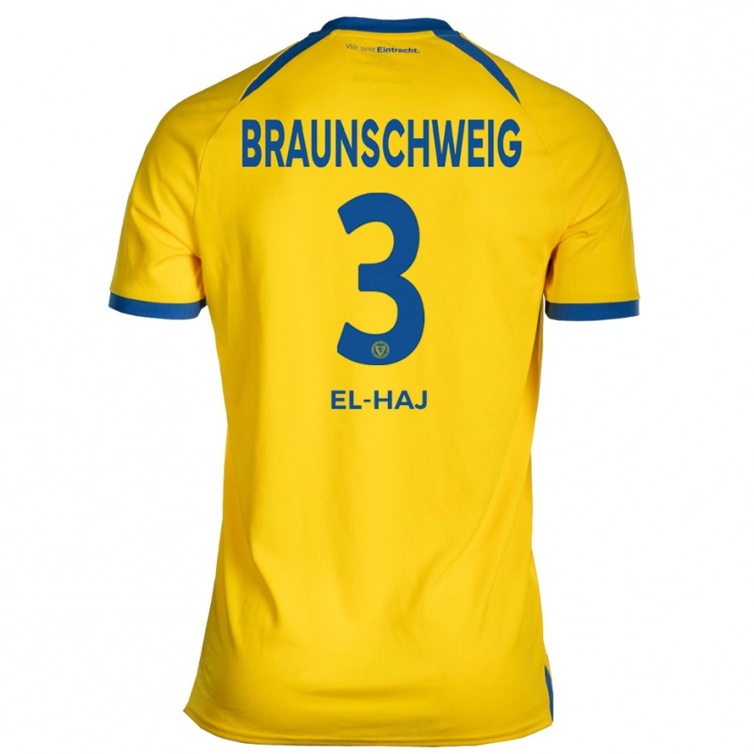 Danxen Kvinnor Basim El-Haj #3 Gul Blå Hemmatröja Matchtröjor 2025/26 Tröjor T-Tröja