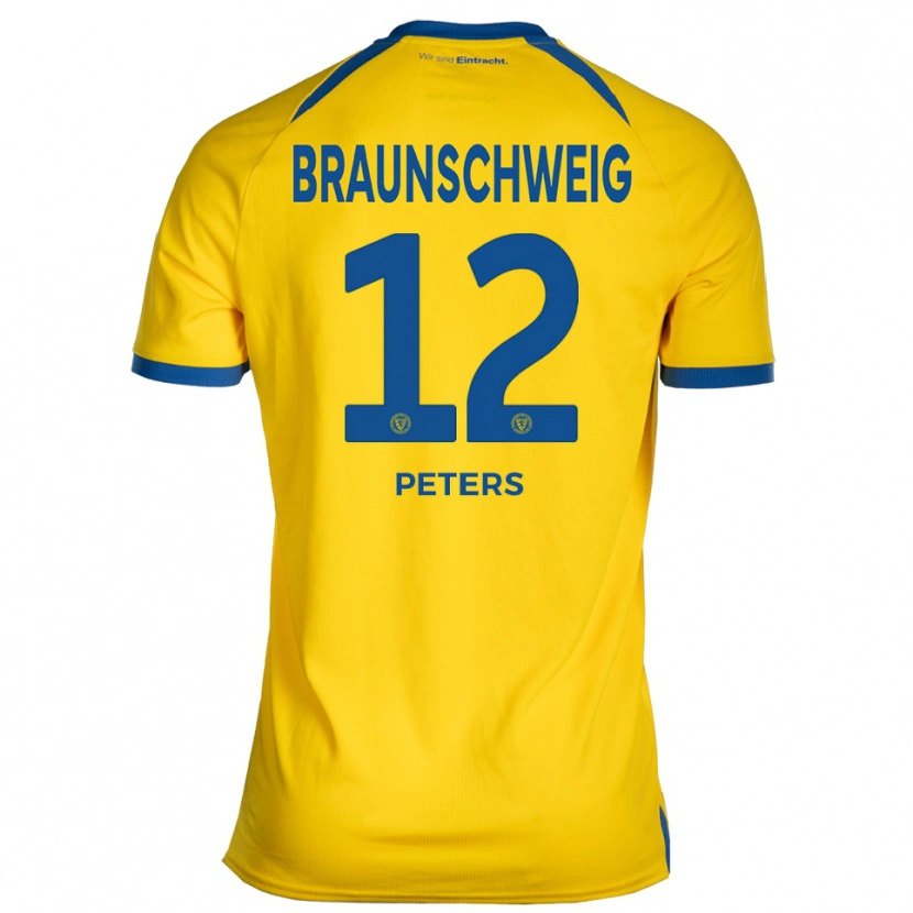 Danxen Kvinnor Laurin Peters #12 Gul Blå Hemmatröja Matchtröjor 2025/26 Tröjor T-Tröja
