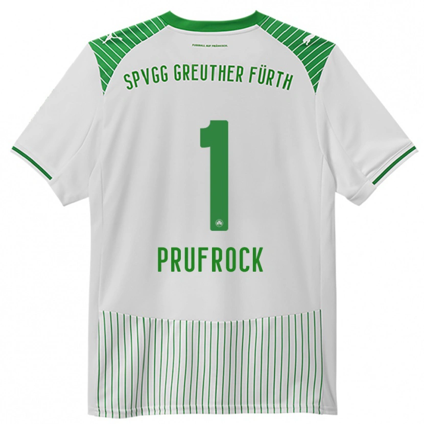 Danxen Kvinnor Silas Prüfrock #1 Vit Grön Hemmatröja Matchtröjor 2025/26 Tröjor T-Tröja