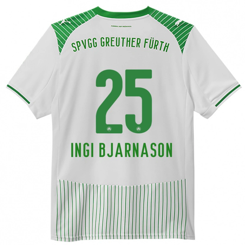 Danxen Kvinnor Brynjar Ingi Bjarnason #25 Vit Grön Hemmatröja Matchtröjor 2025/26 Tröjor T-Tröja