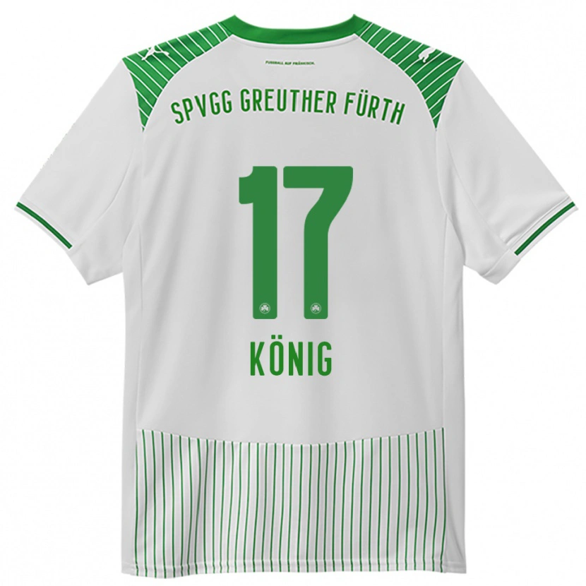 Danxen Kvinnor Noah König #17 Vit Grön Hemmatröja Matchtröjor 2025/26 Tröjor T-Tröja