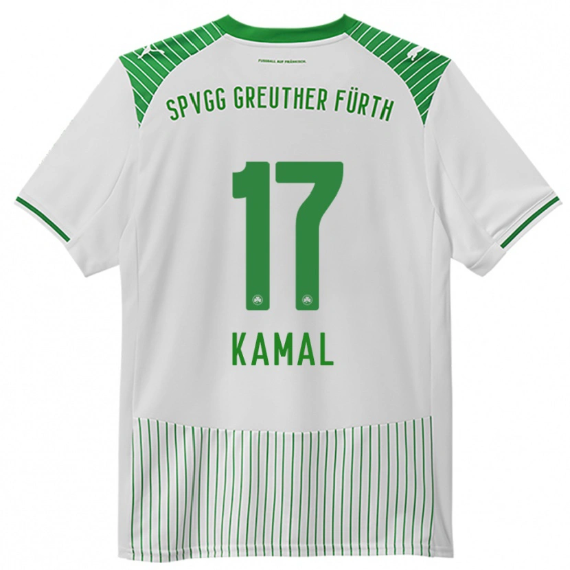 Danxen Kvinnor Fadl Kamal #17 Vit Grön Hemmatröja Matchtröjor 2025/26 Tröjor T-Tröja