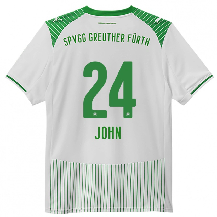 Danxen Kvinnor Marco John #24 Vit Grön Hemmatröja Matchtröjor 2025/26 Tröjor T-Tröja