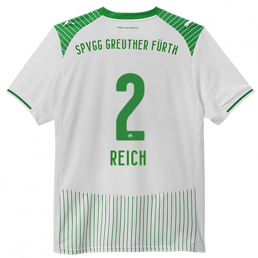 Danxen Kvinnor Lukas Reich #2 Vit Grön Hemmatröja Matchtröjor 2025/26 Tröjor T-Tröja