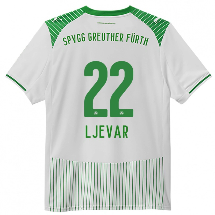 Danxen Kvinnor Nico Ljevar #22 Vit Grön Hemmatröja Matchtröjor 2025/26 Tröjor T-Tröja