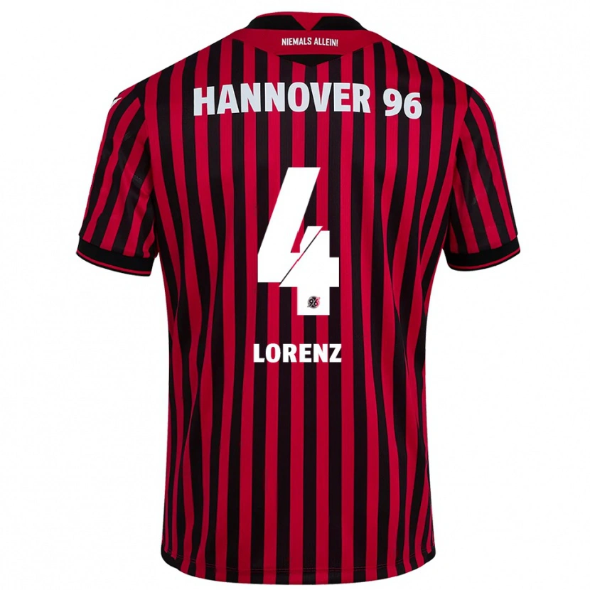 Danxen Kvinnor Pepe Lorenz #4 Röd Svart Hemmatröja Matchtröjor 2025/26 Tröjor T-Tröja