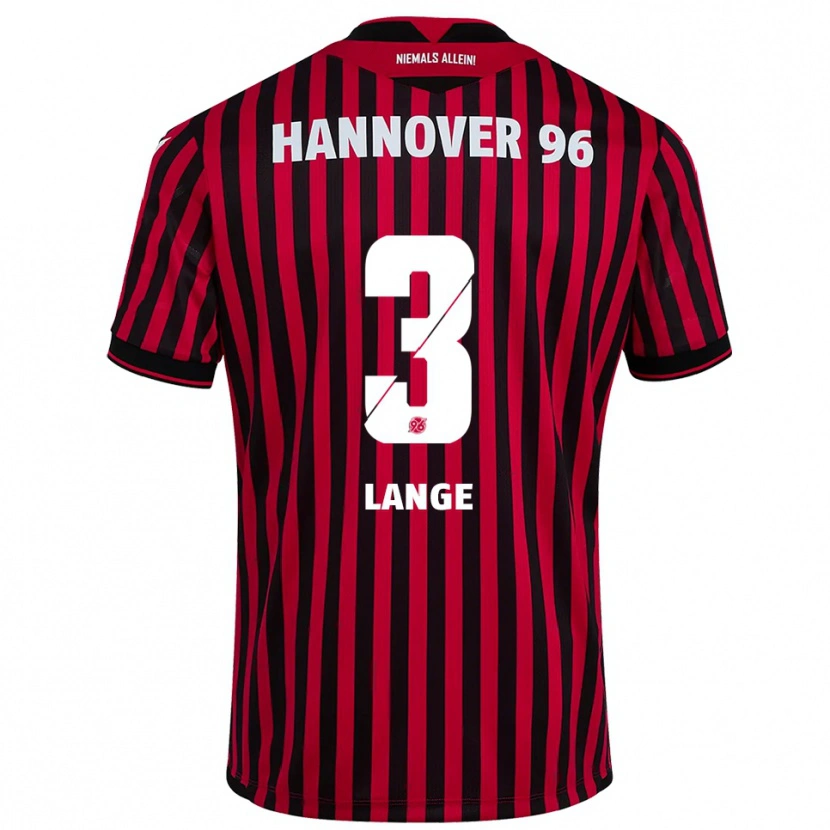 Danxen Kvinnor Maximilian Lange #3 Röd Svart Hemmatröja Matchtröjor 2025/26 Tröjor T-Tröja