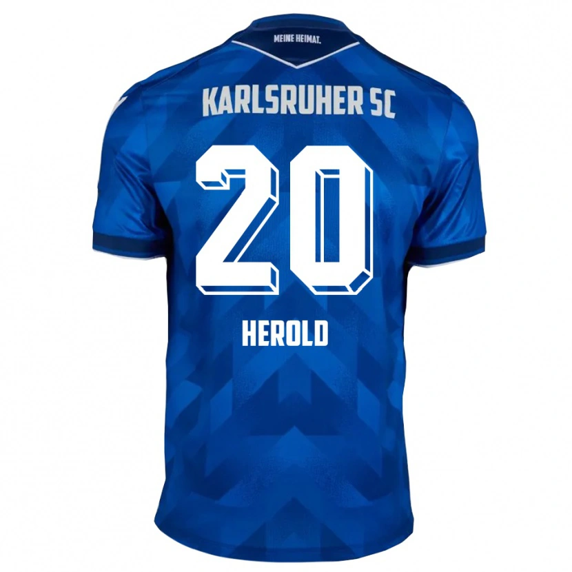 Danxen Kvinnor David Herold #20 Blå Vit Hemmatröja Matchtröjor 2025/26 Tröjor T-Tröja