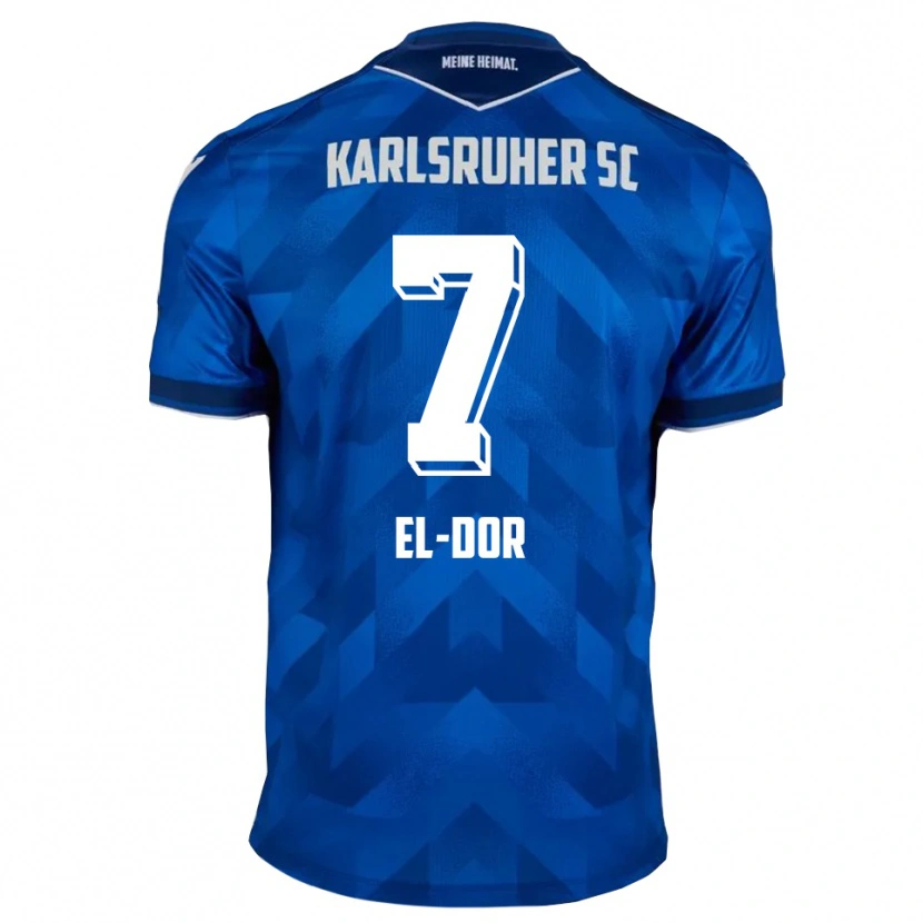 Danxen Kvinnor Bassem El-Dor #7 Blå Vit Hemmatröja Matchtröjor 2025/26 Tröjor T-Tröja