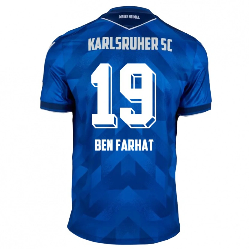 Danxen Kvinnor Louey Ben Farhat #19 Blå Vit Hemmatröja Matchtröjor 2025/26 Tröjor T-Tröja